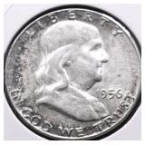 1956 GEM TONER FRANKLIN HALF DOLLAR