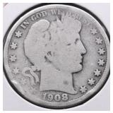 1908 D BARBER HALF DOLLAR G