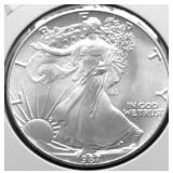 1987 SILVER EAGLE GEM