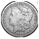 1901 O MORGAN DOLLAR VG