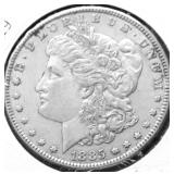 1885 MORGAN DOLLAR AU