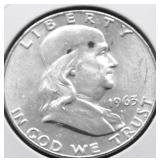 1963 D CHOICE BU FRAKLIN HALF DOLLAR
