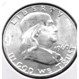 1960 FRANKLIN HALF DOLLAR CHOICE BU