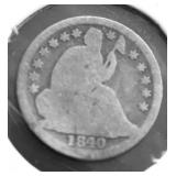 1840 O 1/2 DIME G
