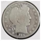 1915 S BARBER HALF DOLLAR G