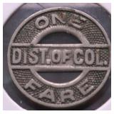 WASHINGTON DC TRANSIT TOKEN XF