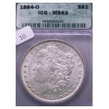 1884 O ICG MS63 MORGAN DOLLAR