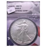 2023 ANACS MS70 SILVER EAGLE