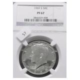 1969 S NGC MS67 KENNEDY HALF DOLLAR