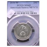 2020 W PCGS MS65 QUARTER