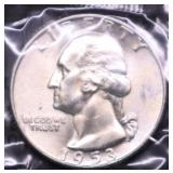 1953 D GEM BU WASHINGTON QUARTER