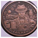1  OZ .999 COPPER ROUND