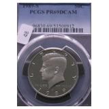 1989 S PCGS PF69DC KENNEDY HALF DOLLAR