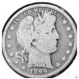 1899 BARBER HALF DOLLAR G
