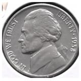 1938 SUPURB GEM JEFFERSON NICKEL