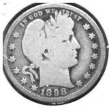 1898 BARBER QUARTER G