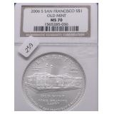 2006 S NGC MS70 SAN FRANCISCO SILVER DOLLAR