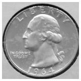 1964 CAMEO PROOF WASHINGTON QUARTER