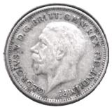 1935 G BRIT SILVER 6 PENCE XF