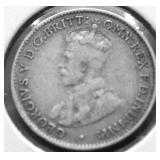 1934 AUSTRALIA SILVER 3 PENCE XF