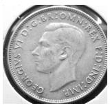 1943 AUSTRALIA SILVER FLORIN XF