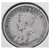 1919 CANADA SILVER 10 CENTS VG