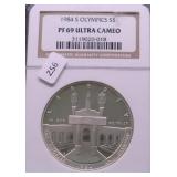 1984 S NGC PF69UC OLYMPIC SILVER DOLLAR