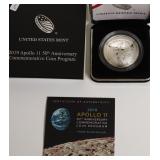 2019 PROOF APOLLO 11 COMMEMORATIVE SILVER DOLLAR W