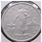 1907 S US PHILIPPINES SILVER PESO XF