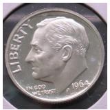 1964 PROOF ROOSEVELT DIME