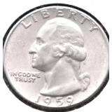 1959 CHOICE BU WASHINGTON QUARTER