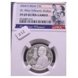 2024 S NGC PF69 UC MARY EDWARD WALKER QUARTER