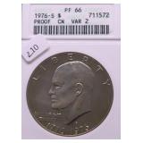 1976 S ANACS TYPE 2 PF66 IKE DOLLAR