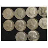 10 40 % SILVER HALF DOLLARS