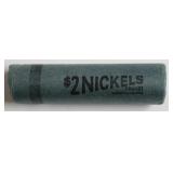 1955 GEM BU ROLL OF JEFFERSON NICKELS