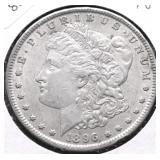 1896 MORGAN DOLLAR AU