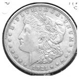 1921 D MORGAN DOLLAR XF