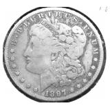 1897 O MORGAN DOLLAR VG