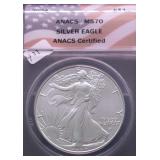 2024 ANACS MS70 SILVER EAGLE