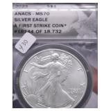 2023 ANACS MS70 SILVER EAGLE