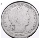 1906 D BARBER HALF DOLLAR G