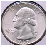 1937 SUPURB GEM WASHINGTON QUARTER