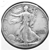 1942 WALKING HALF DOLLAR XF