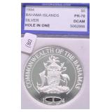 BAHAMAS HOLE IN  ONE SILVER 5 $