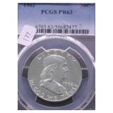 1962 PCGS PF63 FRANKLIN HALF DOLLAR