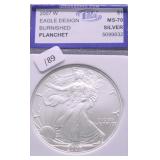 2007 W SILVER EAGLE IGS MS70