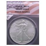 2024 ANACS MS70 SILVER EAGLE