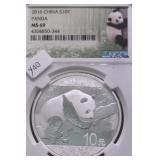 2016 NGC MS69 CHINA PANDA