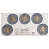 2007 S  NGC PF70UC CLAD QUARTER SET