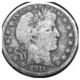 1911 BARBER HALF DOLLAR G